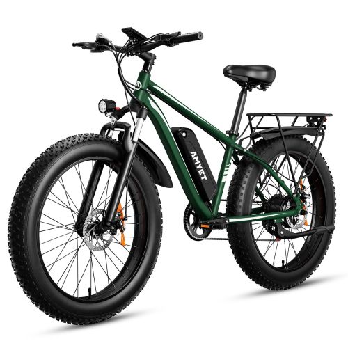 AMYET Electric Bike EB26 Adults Electric Bicycle Peak 1500W 48V 15AH e bike 26" Fat Tire Mountain Bike 31mph Electric Dirt Bike
